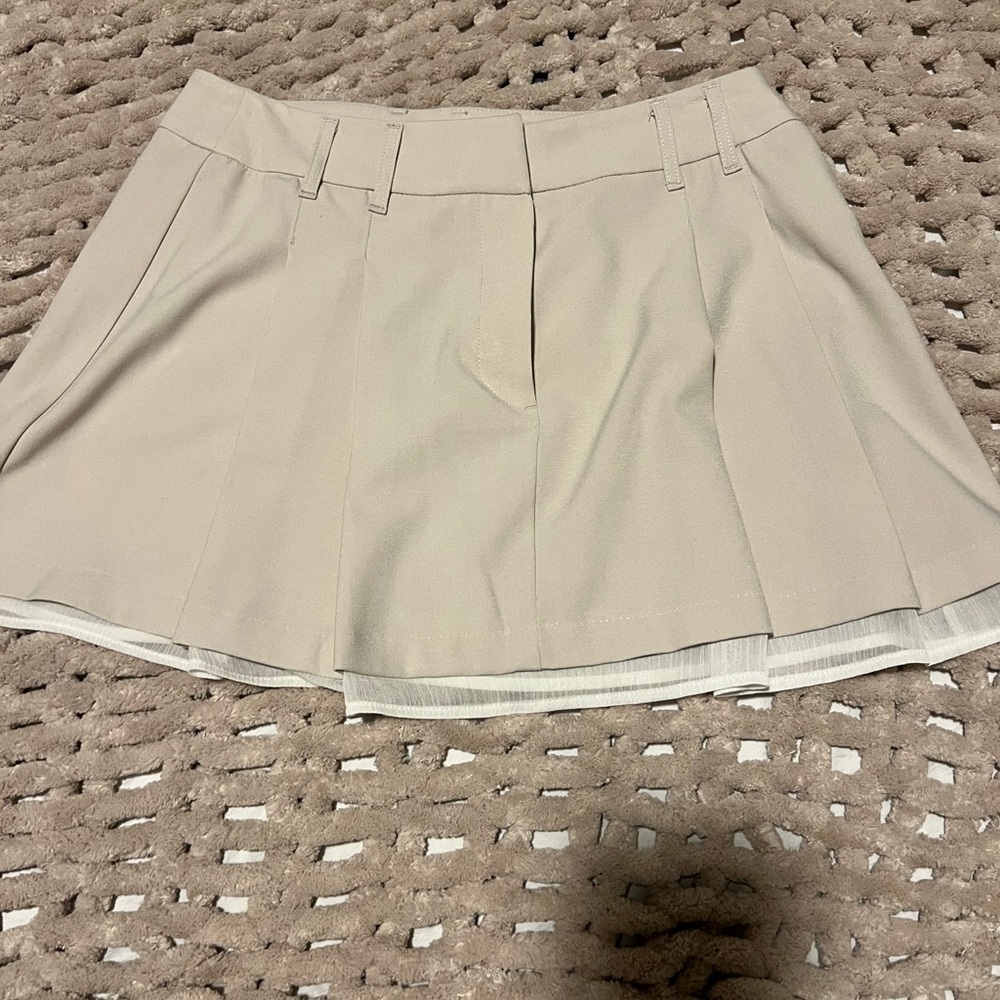 H&M Cream Skater Skirt